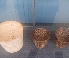 Bamboo Wicker Plant Holders